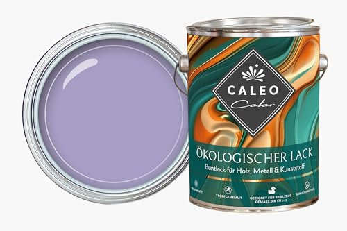 Caleo Color Lack VEILCHENBLÜTE Lila, 0,15 Liter - ökologischer Lack für Möbel - natürlich, lösemittelfrei, spielzeugtauglich