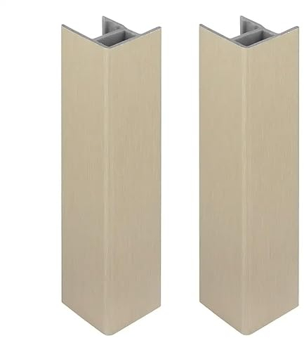 cyclingcolors 2x Verbinder für sockelleiste 120mm farbe edelstahl silber küche ecke Sockelblende Sockelecke küchensockel innenecken außenecken möbel