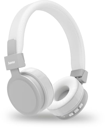 Hama Freedom Lit II Bluetooth Kopfhörer, Over-Ear, kabellos, faltbar, mit Mikrofon, 15h Akku, USB-C Schnellladung, Wireless Headset, komfortabel, Weiß
