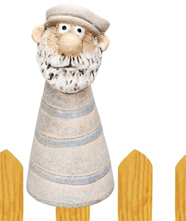 Zaunfigur Seemann Maritim Polyresin Zaundeko Zaunhocker H=17,5 cm