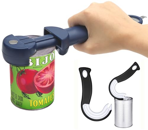 2PCS Jar Openers, Multi Function Bottle Opener Ring Bottle Opener Kit Can Opener for Weak Hands Jar Gripper Screw Cap Kitchen Gadget Essential Locking Rings Opener