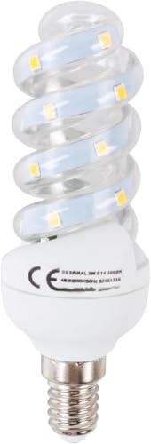 VoltShine LED a spirale E14 4,9W: Illumina il tuo spazio in modo efficiente ed elegante. Con il suo design sottile e basso consumo, è ideale per qualsiasi ambiente. Risparmio energetico senza