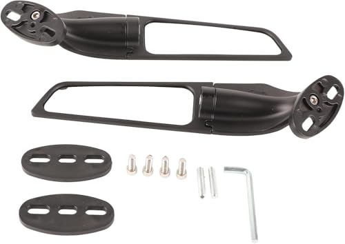 Dixhills 2Pcs Motorcycle Mirrors, Motorcycle Rear View Mirror, Adjustable Rotating Wind Wing Motorcycle Mirror Replacement For 250 300 H2 H4 400 650 2018-2022 ZX10R ZX6R ZX-636 2019-2022