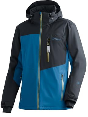 Maier Sports Oravice, Warme Herren Skijacke, Wasserdichte Winterjacke mit 4-Wege-Stretch, mTEX Wetterschutz und mTHERM für hohen Wärmerückhalt, PFC-frei, Blau, 52