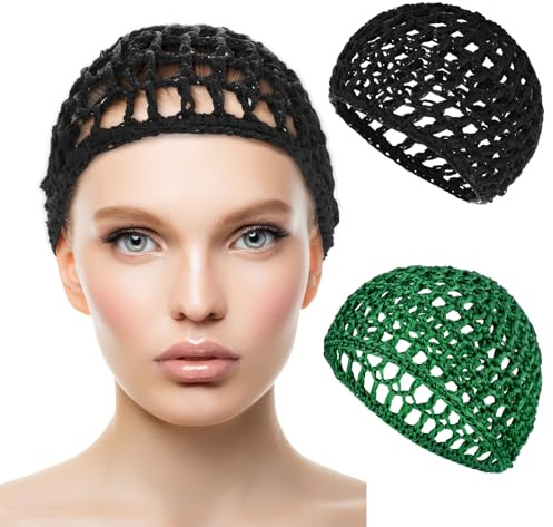 Red para el cabello para mujer, 2 unidades, gorro para dormir, secado de cabello rizado, redes de pelo rizado, redecillas para el cabello, redecillas para el cabello, redecillas para trabajadores,