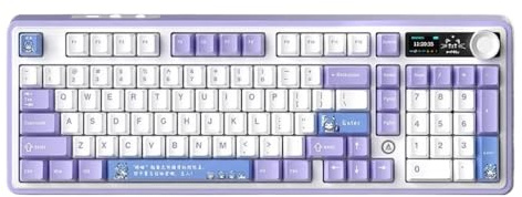 QPSJXN Teclado mecánico Personalizable con Perilla Multifuncional Tres Modos RGB Bajo retraso Hot Swap Compatible con Jugadores de PC(TTC Flame Red Switch)