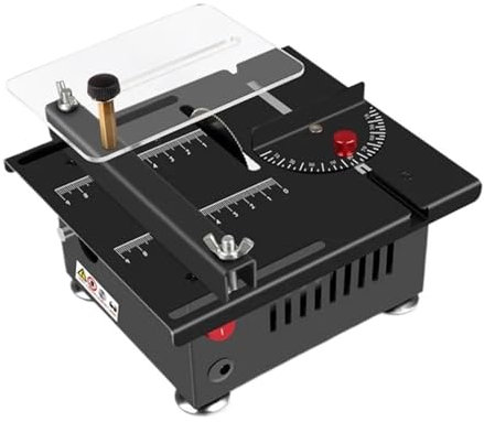 100W Multi Functional Table Saw Mini Desktop Cutter Speed and Angle Adjustable Liftable Blade 16MM Cutting Depth for Cutting Sanding(Type 4)