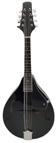 Instrumento Musical Mandolina Amarilla O Negra De Ocho Cuerdas Instrumento De Mandolina Acústica(Bk)