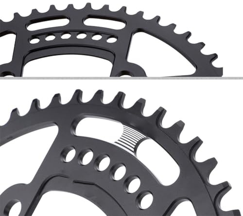 4452T - Plato para bicicleta, 891011 velocidad, 104BCD, diseño de aleación de aluminio con agujero de clavo sin ranura (52T)