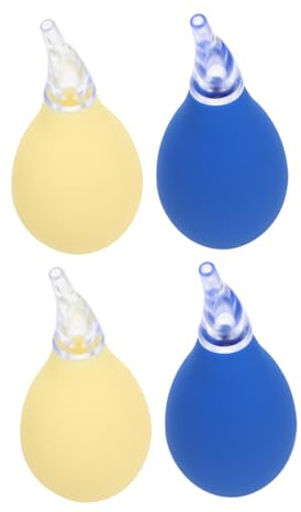 UTHCLO 4 Pompetta Nasale Manuale per Ragazzo Aspiratore Mucosa e Facile Blu Beige Rimuovi per Adulti