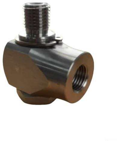 HpLive Articulación giratoria de 360° SW90 de acero inoxidable 304 para limpiador de alta presión brazo de lavado de coche, compatible con conexiones de 1/4 y 3/8 pulgadas, hasta 4050 PSI (G3/8)