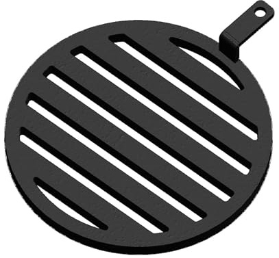 Kaminrost/Ascherost Rund Ø 180 x 10 mm passend für Hark ** Kaminöfen inkl. Modellübersicht - Ascherost Kamin aus massivem Stahl - Feuerrost feuerfest & hitzebeständig