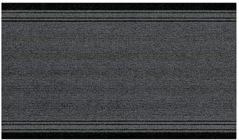 Internethandel Pfordt Schmutzfangmatte Living Anthrazit, 100x80 cm, Fußmatte mit gummierter Rückseite, Läufer für Flur und Eingangsbereich, Sauberlaufmatte