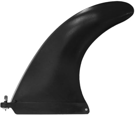 Healvian Aleta Trasera Desmontable para Tabla de Paddle Surf Hinchable Aleta Central Negra de 10 Pulgadas con Tornillos Accesorio para Sup y Kayak Mejora Estabilidad y Control Deportes