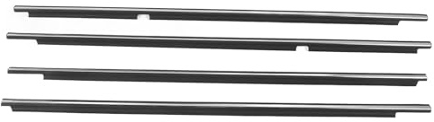 Sonew LandCruiser LX470 Autotür-Fenster-Dichtungsstreifen-Set, 4-teiliger Ersatz, Passend für OEM 7571060051