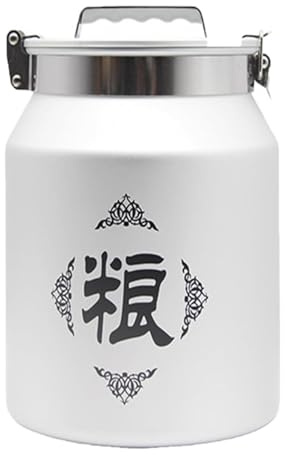 Seau INOX 5-36 litres avec Couvercle,bidon de Lait INOX pour Huile Et Aliments pour Stockage,A-5L