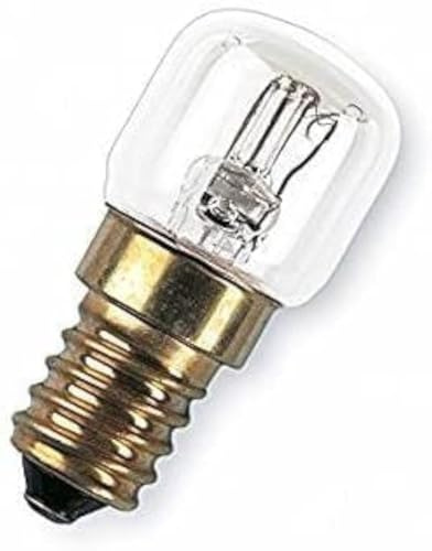 Lámpara Wellco: 25 W SES E14 transparente bombilla pigmea 240 V 300DEG cocina/horno microondas aparato proyección