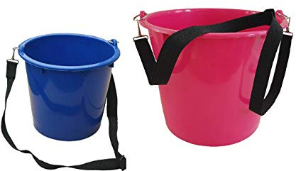 NETPROSHOP Eimer zum Umhängen inkl. Gurtband Perfekt für Einzelfütterung Farbe wie Verfügbar, Groesse:M