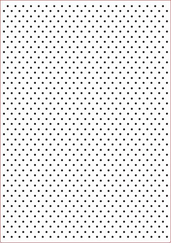 Darice 3605-001 Prägefolder - Schablone, Punkt - A4, Plastik, transparent, 29.7 x 21 x 0.3 cm