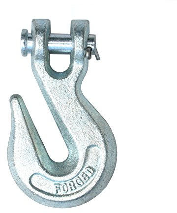 Pro-Lift-Montagetechnik 7/16 Kettenhaken, Haken mit Gabelkopf, verzinkt, SL123, 00638