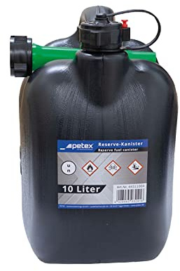 AUTONIK 126620 Kraftstoff-Kanister, Kunststoff, 10 L, schwarz