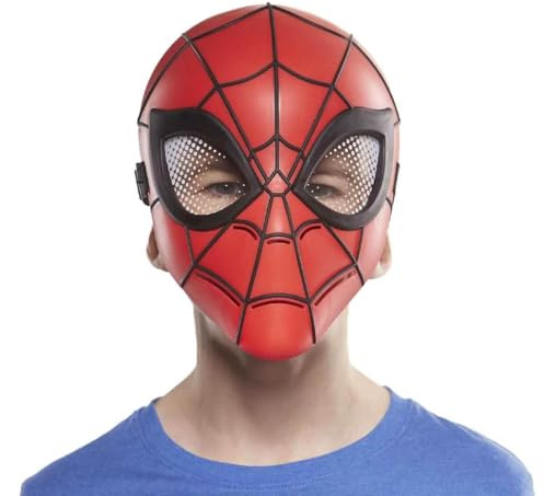 SPIDER-MAN Marvel Avengers Roleplay Mask, Peter Parker Superhero Costume Accessory For Kids, Cosplay & Dress-Up Role Playing Toy, Flexible Fit Hero Mask
