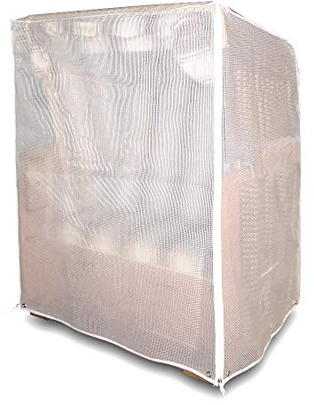 Telo protettivo per poltrona da spiaggia, resistente all'inverno e impermeabile, trasparente, larghezza fino a 120 cm