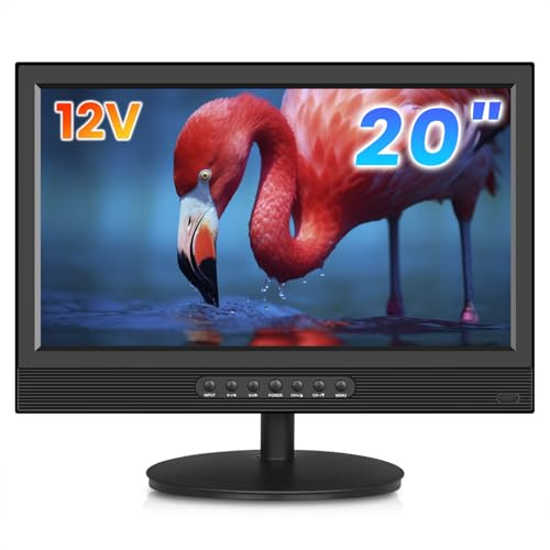 ZOSHING 20Inch LED TV,Small Television with VESA Wall Mountable,Full HD 1080p-Digital DVB-T2 Tuner Freeview Receive-HDMI/USB-AC/DC-12V input for Bedroom Caravan