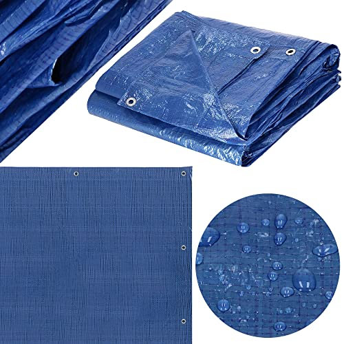 SPRINGOS Bâche de Protection avec œillets 3 x 3 m Bâche de Protection pour bac à Sable Bois de cheminée Meubles de Jardin PE 60 g/m2