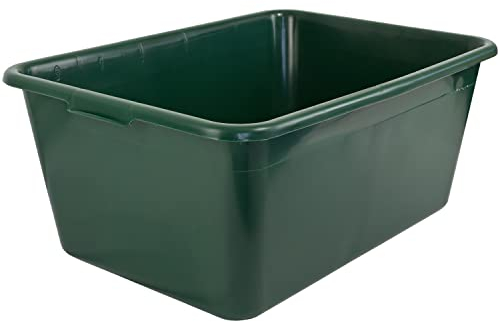 Petigi Wildwanne Futterwanne Mörtelwanne Kunststoffwanne Wassertrog Wasserbehälter 65 L / 90 L Grün Lebensmittelecht Multiwanne, Anzahl:1, Liter:65 L