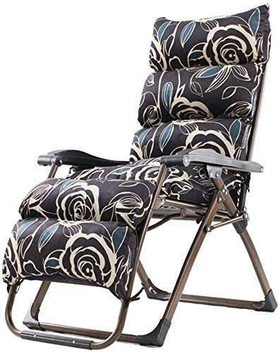 Sun Lounger Patio Reclining Chairs Deck Chairs Sunbed In Zero Gravity, Adjustable Reclining Patio Deck Chairs for Outdoor Use with Cushion Reclining Garden Chair with Folding Support Functio