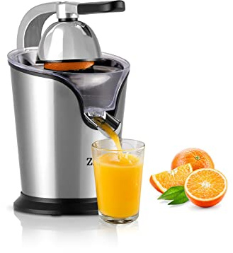Zilan,Exprimidor de Cítricos I Potente Palanca Elevadora I 1 Lt I Sistema Antigoteo I Dos Conos I Sin BPA I Dispositivo Silencioso I 2 Configuraciones de Velocidad I 500W