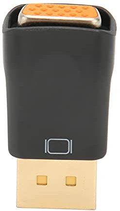 Cyrank Adaptador DisplayPort A VGA, Convertidor De Vídeo Activo Macho A Hembra Chapado En Oro De 1920x1080 60Hz para Computadora, Escritorio, Computadora Portátil, PC