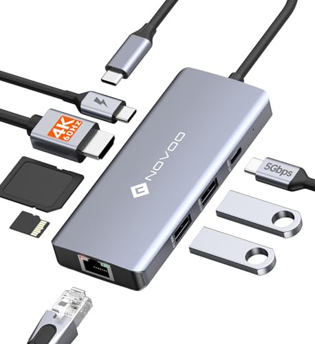 NOVOO Adaptador USB C Hub R8C PRO USB C