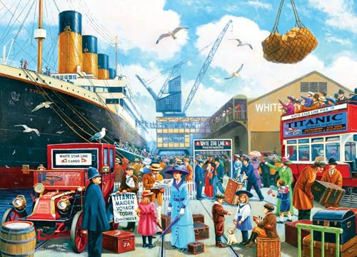 Jigsaw Puzzles for Adults 1000 Piece Titanic Now Boarding 27.56 x 19.69 Inch Puzzles for Adults Educational Challenge 1000 Pieces Titanic Puzzles