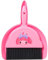 LHLZNB Mini Dustpan and Brush Set, Small Broom and Dustpan Cleaning Set Portable Table Top Brush Set Dining Table Crumb Sweeper Cleaning Tools with Soft Bristles Sweeper Dust (Pink)