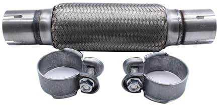 50.7x200/318mm Flexible Exhaust Pipe Clamp-on Flexi Tube Joint Stainless Steel