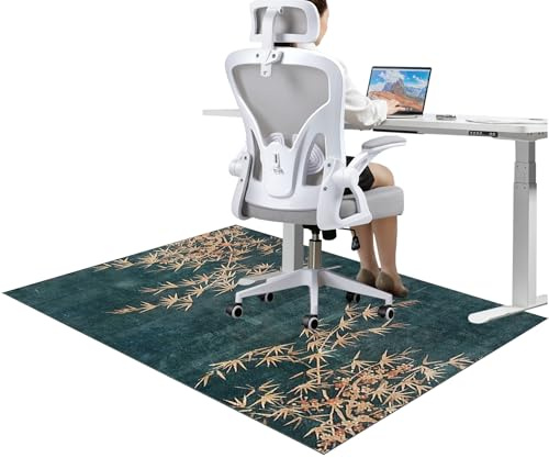 JaevKwzy Bodenschutzmatten für bürostühle, Gaming Teppich, Schreibtischstuhl Unterlage, Bodenschutz Bürostuhl Teppichschoner für Parkett, Laminat, Hartböden Teppichboden 80 x 100 cm