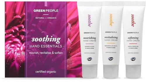 Green People Set de Regalo Esenciales Calmantes para Manos | Cremas Naturales y Orgánicas con Manteca de Karité para Manos Secas, Vegano, Orgánico y Libre de Crueldad
