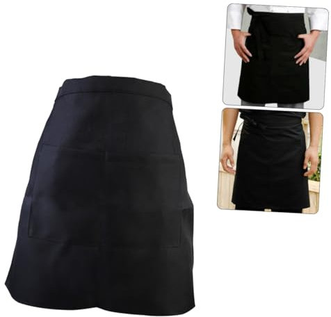 Cabilock Kurze Schürze Mit Tasche Und Taillenband Für Koch Und Kellner Unisex-schürze Aus Strapazierfähigem Material Einfach Zu Reinigen