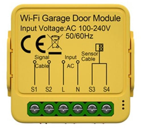 Vocdikficy Modulo Controller Apriporta Garage Tuya Interruttore di Controllo Remoto App Smart Life Funziona con Home Assistant Wifi