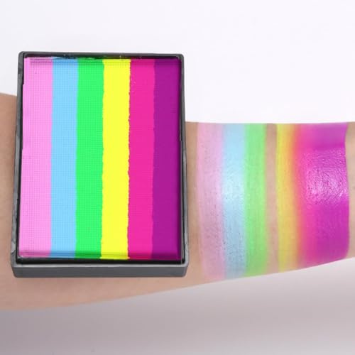 KARLOR 50g Gesichtsfarben Palette Kinderschminke Face Paint mehrfarbig Face Paint Body Painting wasserlöslich bunte für Fasching Halloween Festival (03#)