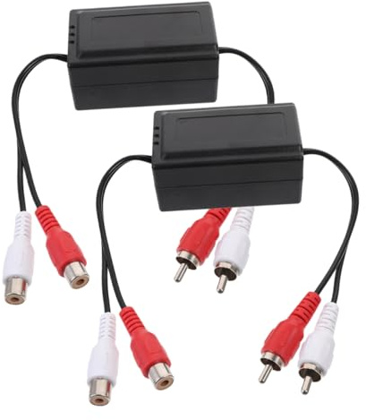 Tofficu 2 pezzi Isolatore Rumore per Audio Auto Filtraggio per Eliminare Disturbi Stereo Installazione Facile e Compatibilità per Audio Automobilistici