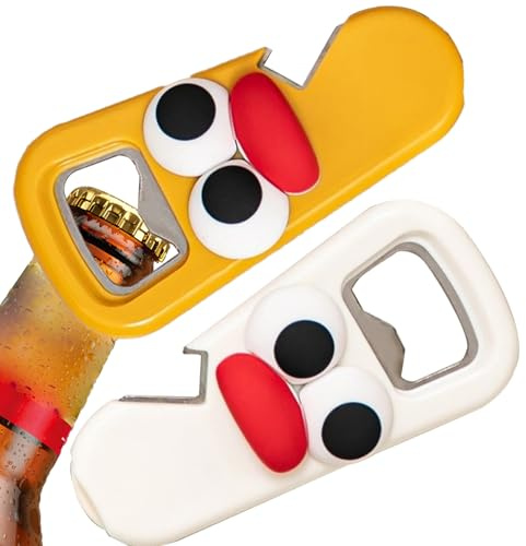 Bottle Opener Fridge Magnet - Wine Bottle Beer Opener Cartoon Fridge Mount,Multifunctional Kitchen Accessories Cans Opening Tool for Camping Restaurant Parties Picnic