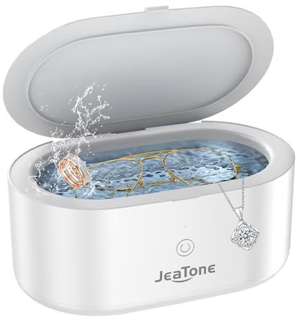 JeaTone Ultrasonic Jewellery Cleaner Machine, 600ML Sonic Cleaner