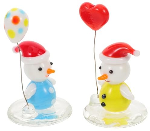 Hemobllo 2piezas Decoraciones Navideñas De Muñeco De Adorno De Muñeco De Mini para Fiestas De Invierno Figura Navideña De Mesa Globo