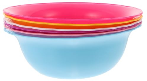 ABOOFAN 6-teiliges Becken aus Kunststoff, vielseitig einsetzbar, für Gesichtsreinigung und Heimgebrauch, Set für Badezimmer, Küche und Wohnzimmer und vielseitig, zufällige Farbe, zufällige Farbe