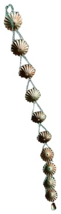 F Fityle Catena per la Pioggia per grondaia con 12 Tazze in Metallo Decorative, Raccoglitore di Acqua piovana Regolabile, deviatore d'Acqua,