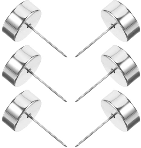 Baluue 6 pezzi Portacandele Metallici con Punta Supporti per Candele da Tavolo per Decorazioni Natalizie Festa e Albero di Natale Design Elegante e Multifunzionale Compatti e Facili da