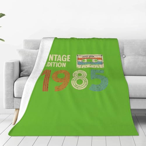 liabiliies 1985 Cassette Tape, 1980s Nostalgic Limited Edition Blanket for Girls, Boho Blankets for Sofa